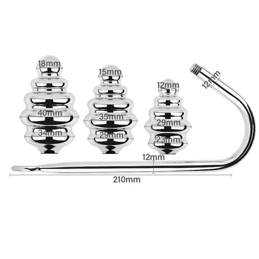 Set Ribbed Hook Anal 8826 Screw-in GreatBenefit 1205